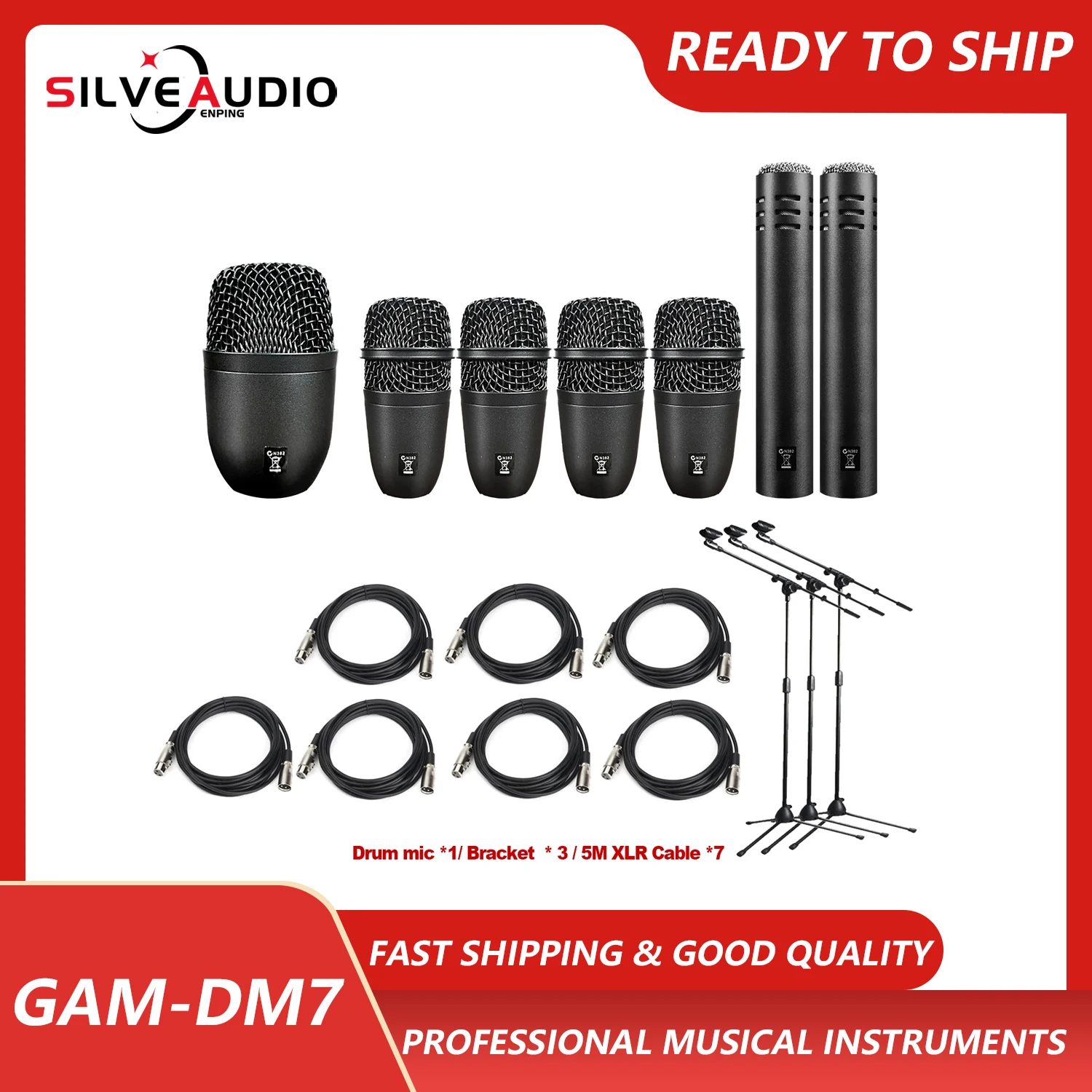 

GAM-DM7 Профессиональный фотомикрофон для баса, саксофона, скрипки