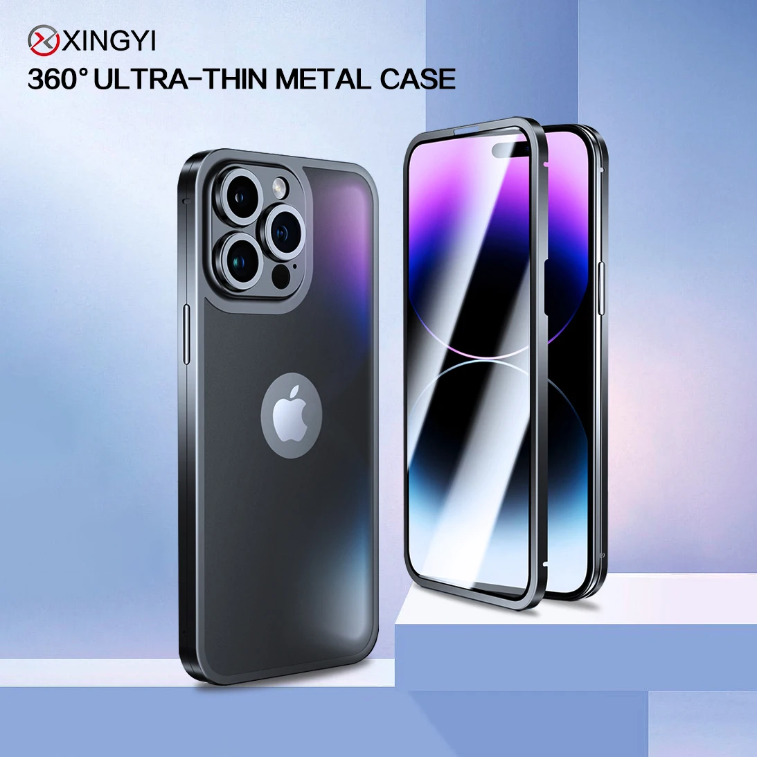 All inclusive Metal Phone Case For Iphone 12 13 14 Pro Max Plus