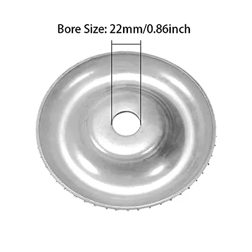 Disque de Meuleuse d'Angle de 5 Pouces pour Bois, Carapté, 5 Pouces (125mm)  de Diamètre x 7/8 Pouces (22mm) Alésage pour le Meulage en Profondeur