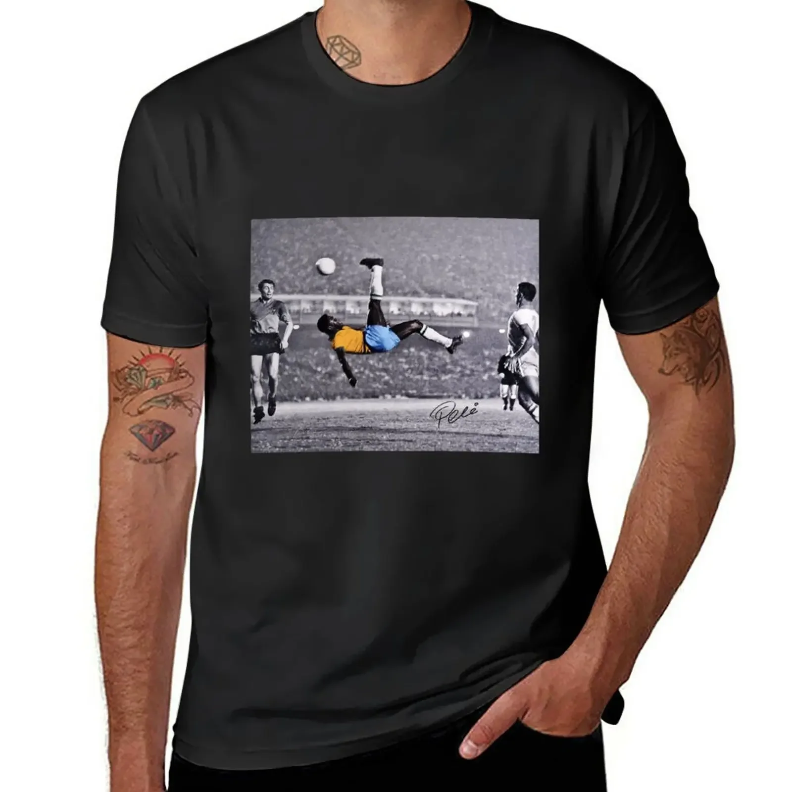 

Pele Iconic Bicycle Kick (1968) T-Shirt anime sublime customs design your own t shirts for men