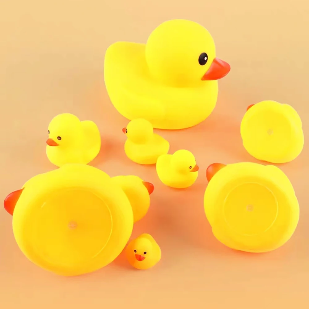 1 PCS Baby Baby Shower Toy Little Yellow Duck Swimming Pool Little Duck Toy  Soft Rubber Squeezing and Squeezing Squeezer - AliExpress