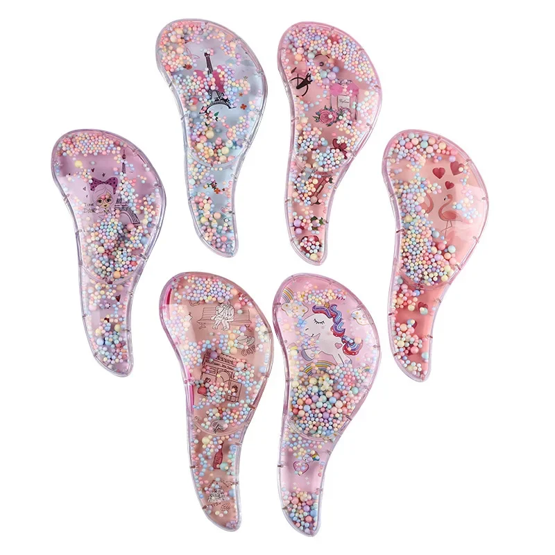 Kids Hair Brush High Quality Anti-knot Massage Hair Comb Cartoon Children Cute Hairdressing Comb Small TT Care