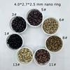 3000 pcs/Lot 4.0*2.7*2.5 mm Black nano micro rings copper micro beads For Nano Ring Hair Extensions 7 color in stock 1
