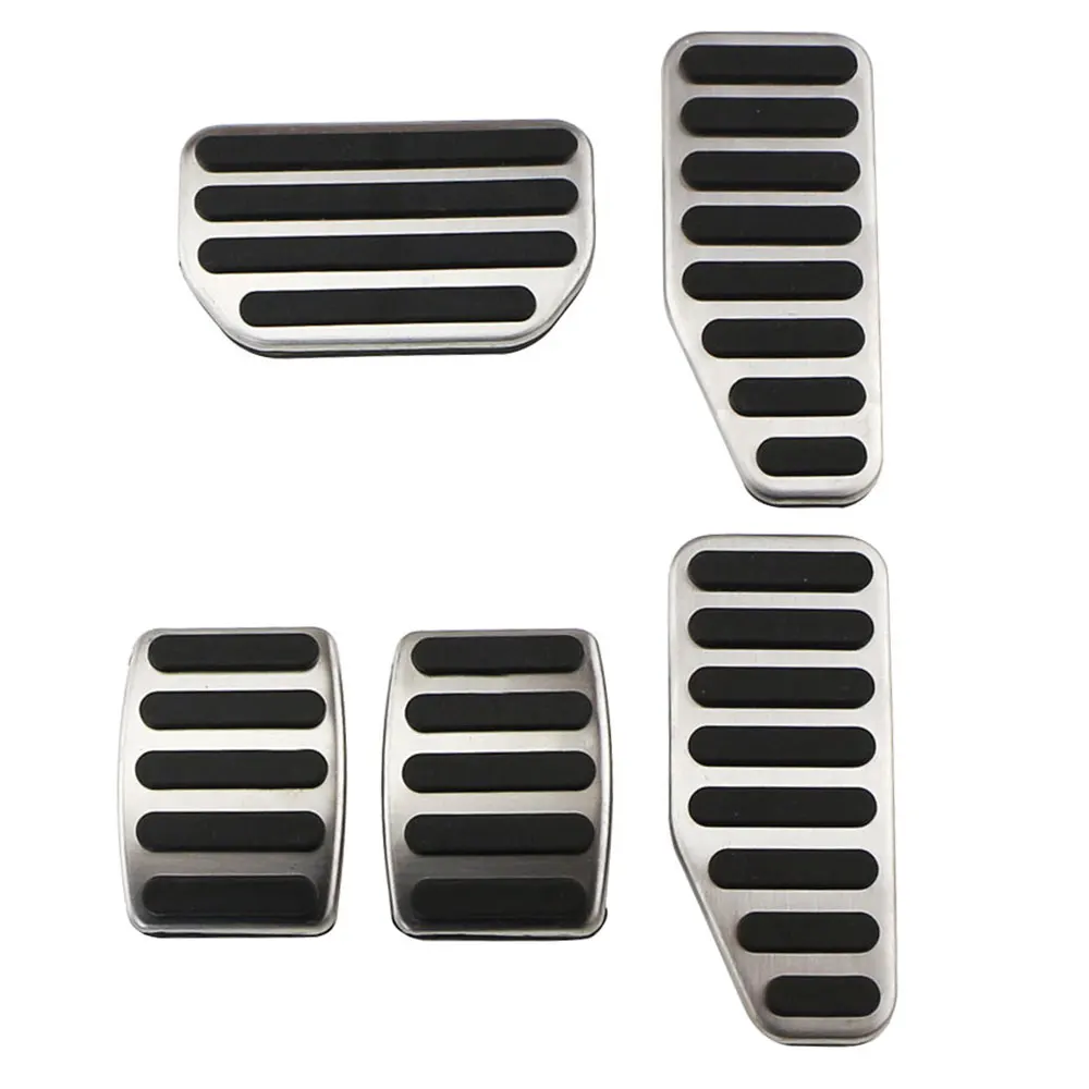 Pedales De Coche Acero Inoxidable (MT 3 Piezas) - Compatible Con Honda Fit, Civic 2016+, CR-V 2012+, Jade 2013+