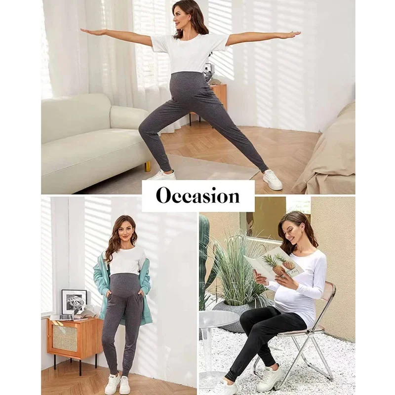 Quick-drying Slim, Slim Skinny Cropped Pants Maternity Pants Skin-friendly Nude Straight-leg Yoga