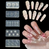 5Pcs3D Silicone Nail Press Mold DIY Nail Charm Reusable Kawaii Sweet Bow Versatile Cherry Blossom Rose Nail Art 1