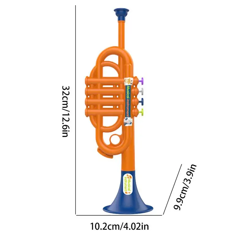 Trumpet Toy For Kids Boys Educational Simulated Trumpet Instruments Toy Children's Early Childhood Musical Instrument For Boys 6