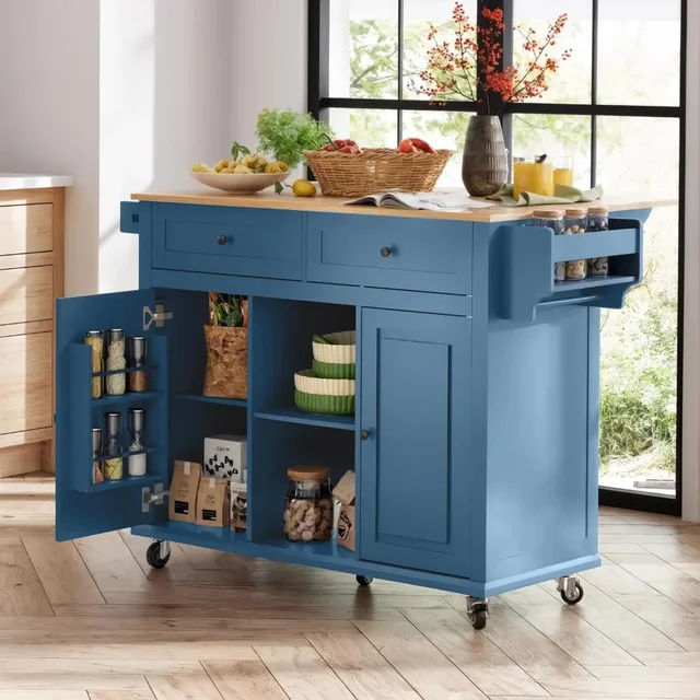 Rolling Kitchen Island Cart 3