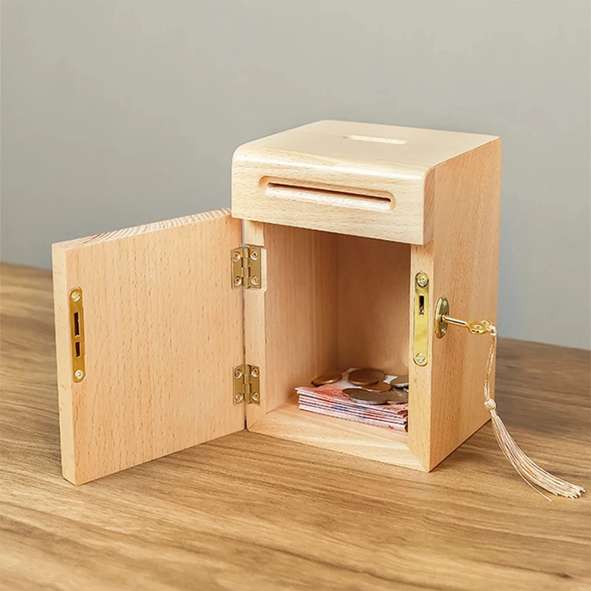 Hucha Grande Xxl Adultos Huchas De Madera Para Ahorrar Dinero