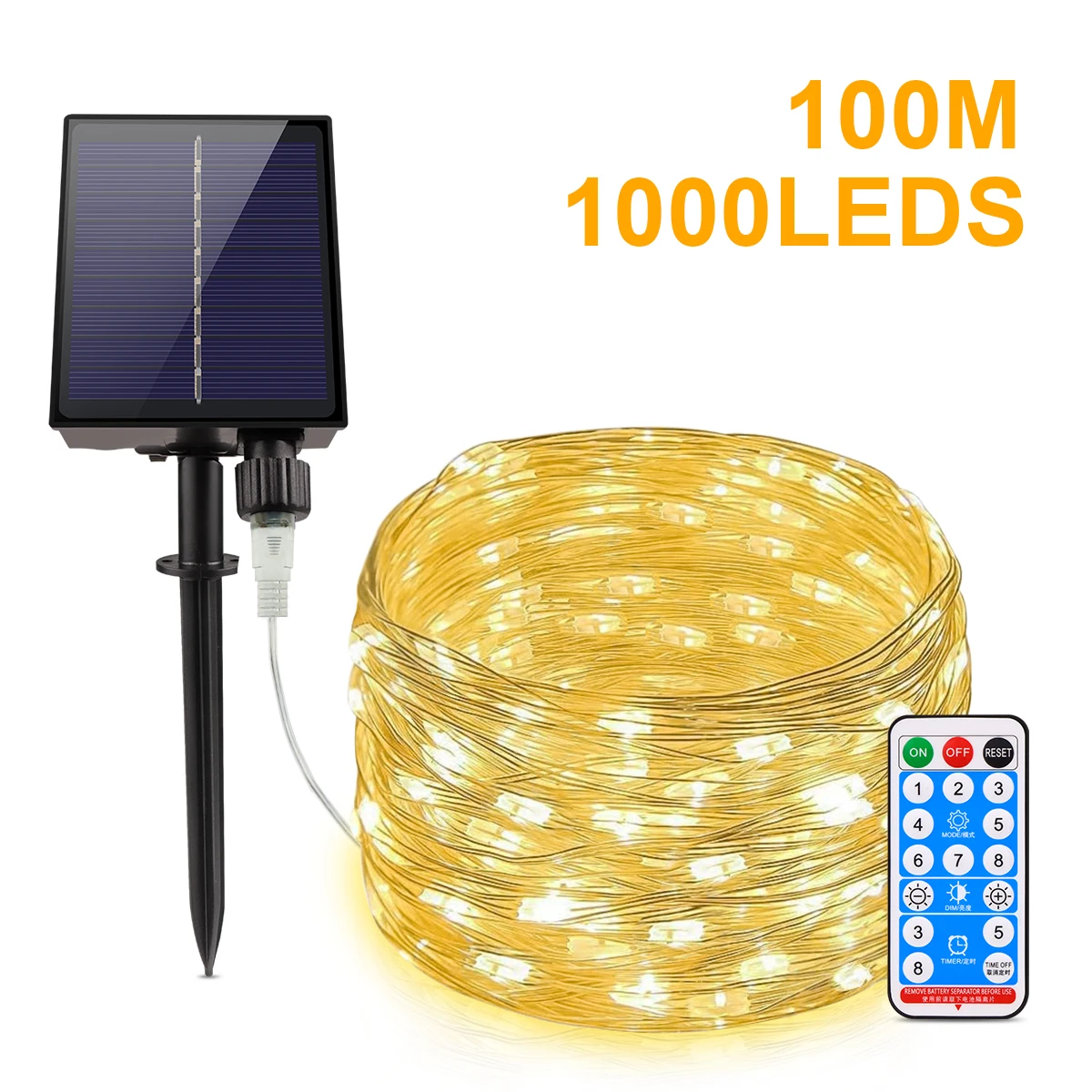 Fast Solar Rechargeable LED Fairy Light Outdoor Festoon Waterproof Garland String Lights Christmas Party Garden Solar Lamp Decor