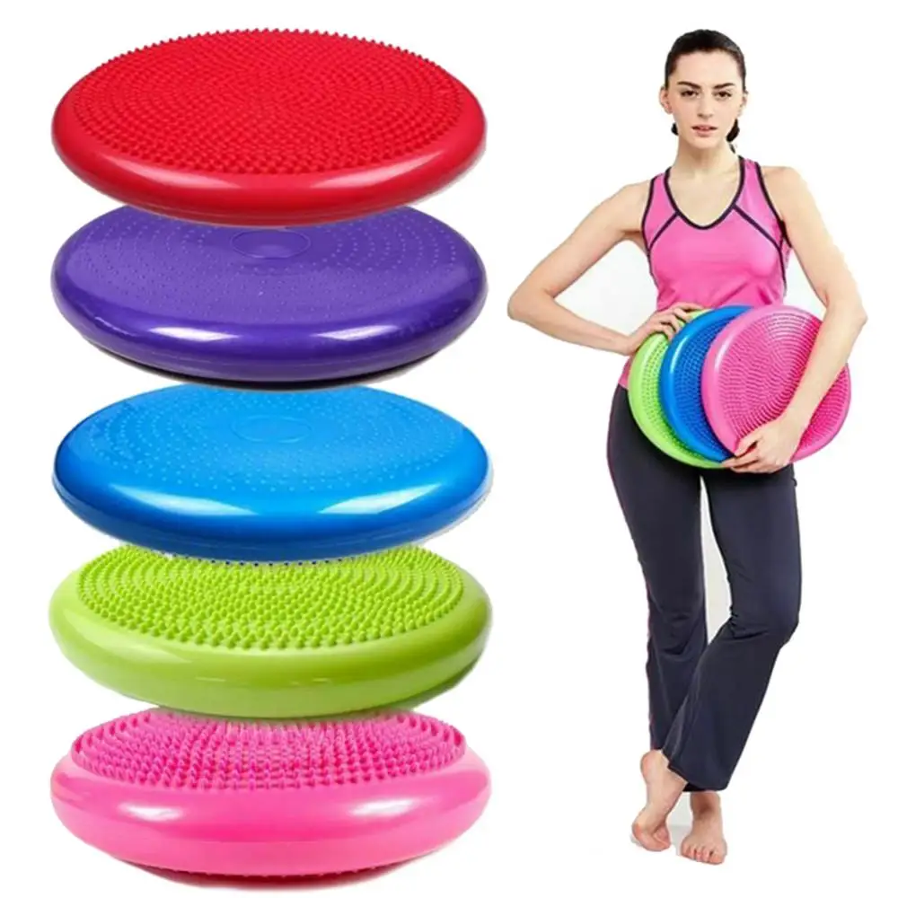 Yoga Mat Massage Pad Balance Pad Yoga Fitness Equipment Training Stability Balance Disc Yoga Balls Wheel Cushion Mat Ankle Rehabilitation