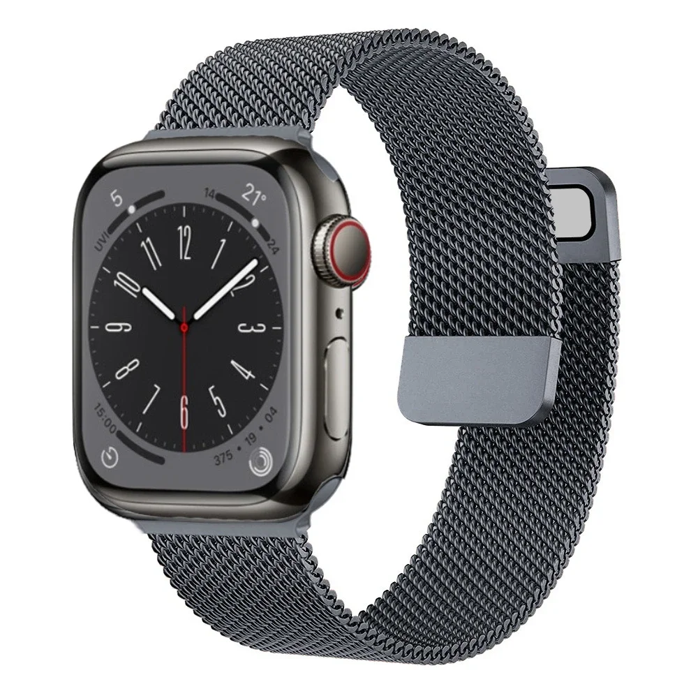 Luxurious Milanese Metal Band with Magnetic Double Section Strap