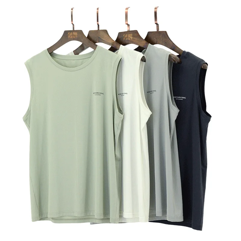 2 Pieces Set Shorts Nightwear Casual Sleepwear Mens Sleeveless Pajamas Set Cotton Cool Boy Homewear Can Be Worn Outside