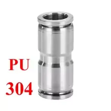 Stainless Steel Quick Release Pneumatic Push-In Air Fitting