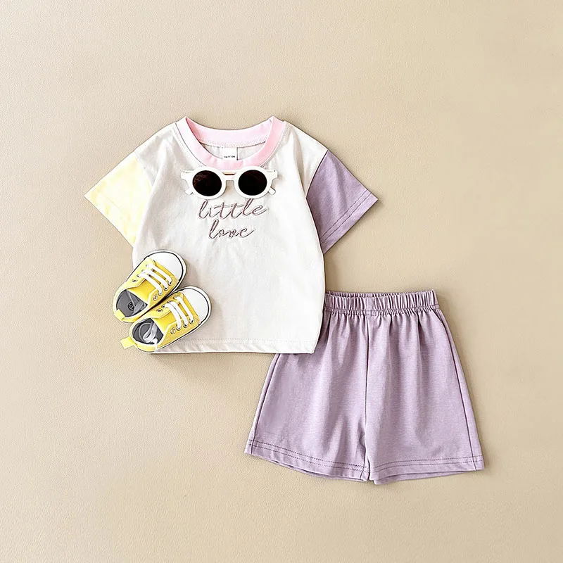 Cotton Baby Girls Summer Clothes Set