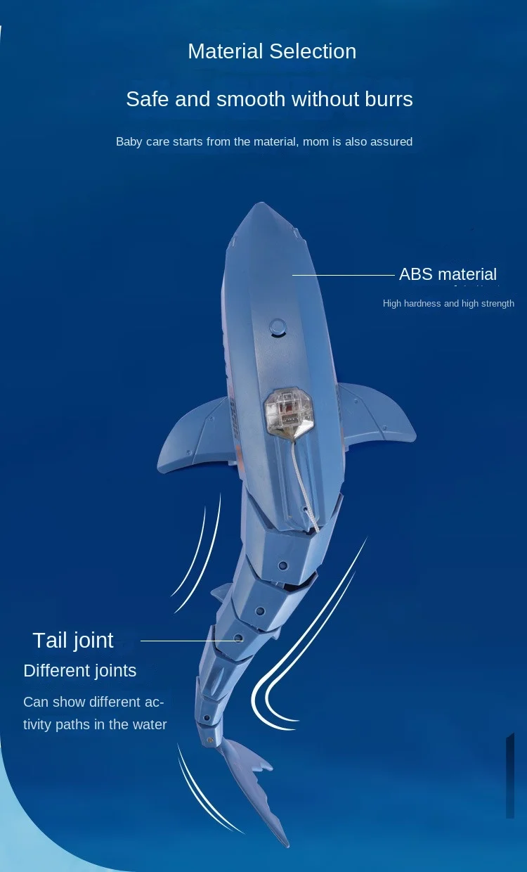 simulation shark 30W high-definition Radio controlled submarine with camera and remote control submarine electric RC toy animal 5
