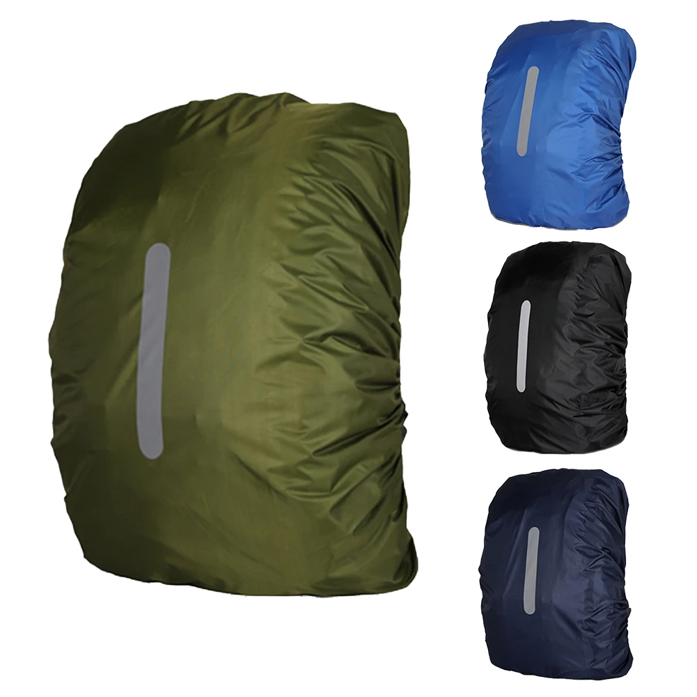 15-65L Reflective Backpack Rain Cover Outdoor Cycling Hiking Climbing Bag Cover Waterproof Rain Cover for Backpack