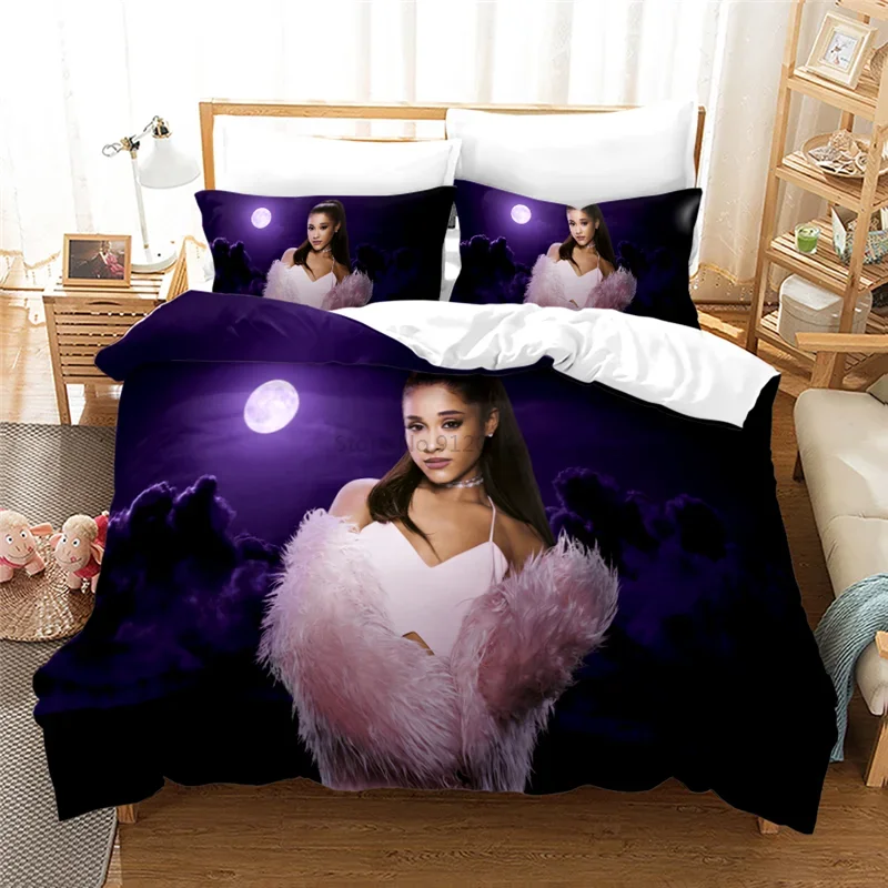 Home Textile Ariana Grande Singler Printed 3d Bedding Set Bed Linen Bedclothes Duvet Cover Set Pillowcase 2/3pcs Queen King Size 6
