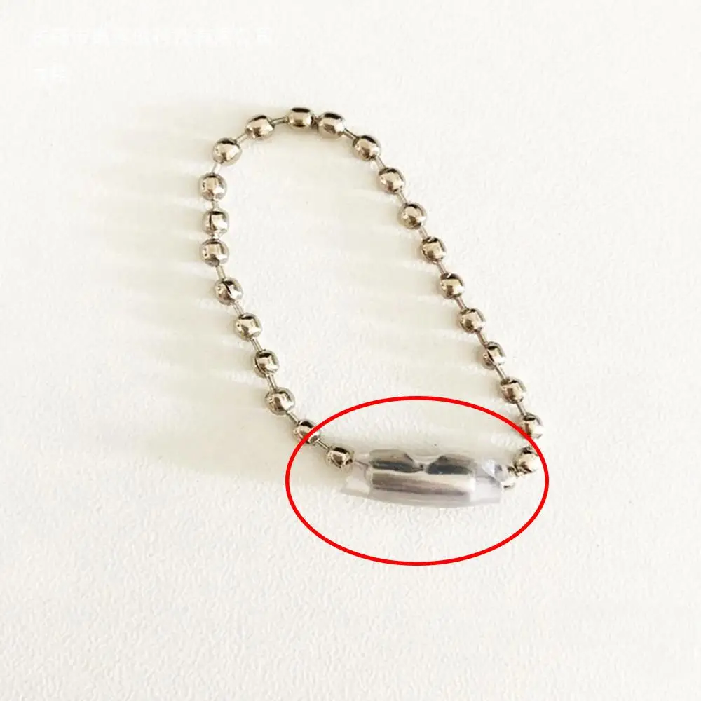 50Pcs Bead Chain Anti-lost Cover Pendant Chain Protective Cover Prevent Bag Ornament From Falling Off Acrylic Anti-Loss Cover