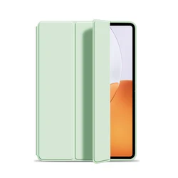 Tri - Folding Flip Stand Tablet Case - Universal Fit for MiPad 7S Pro 12.5 (Light green)