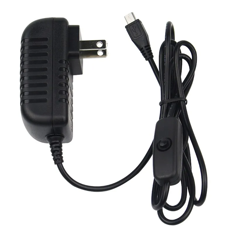 Alimentatore switching 5V 3A micro usb per Raspberry Pi 2 Pi 3 B+