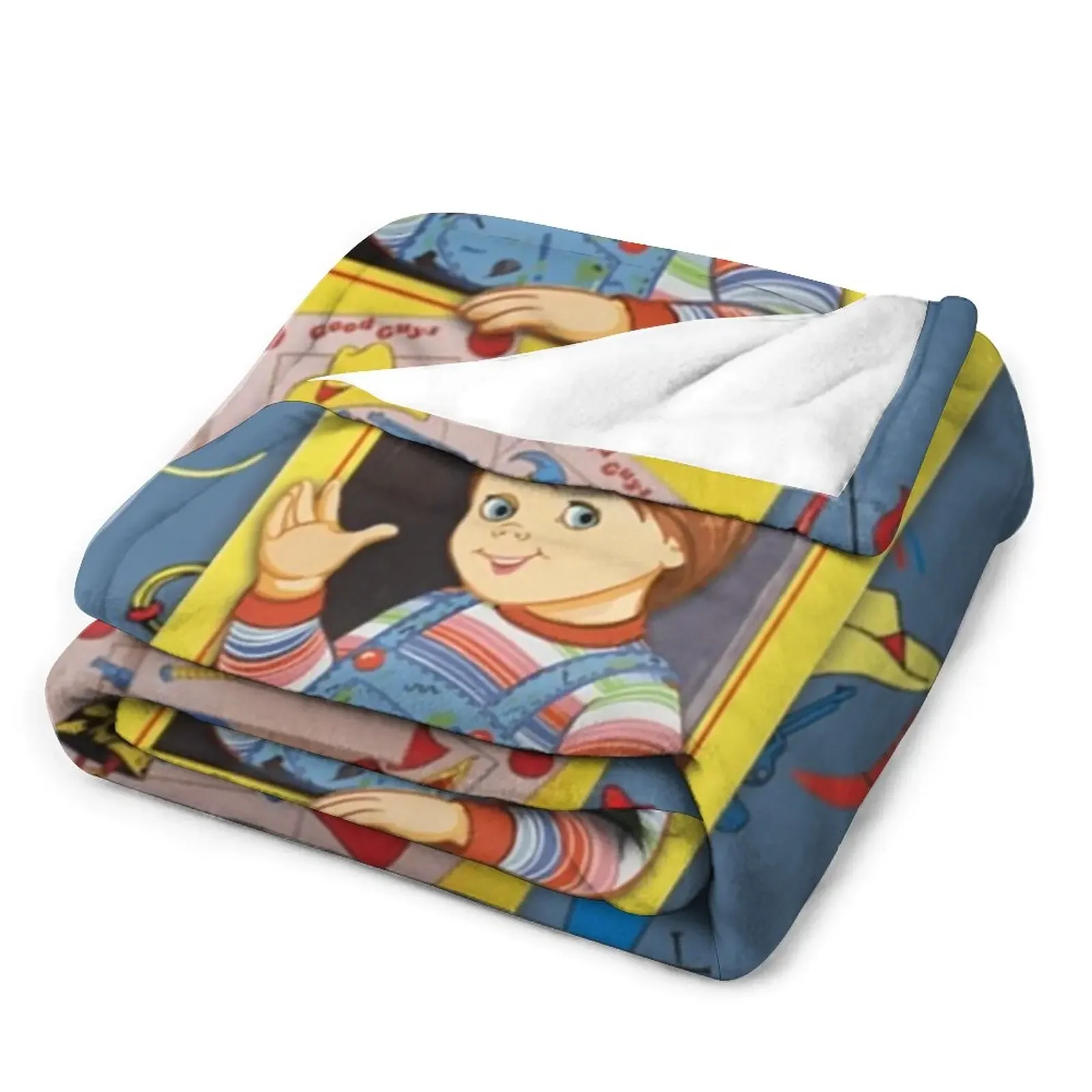 The Good Guys - Childs Play ft. Chucky Throw Blanket Soft Bed Blankets manga 3