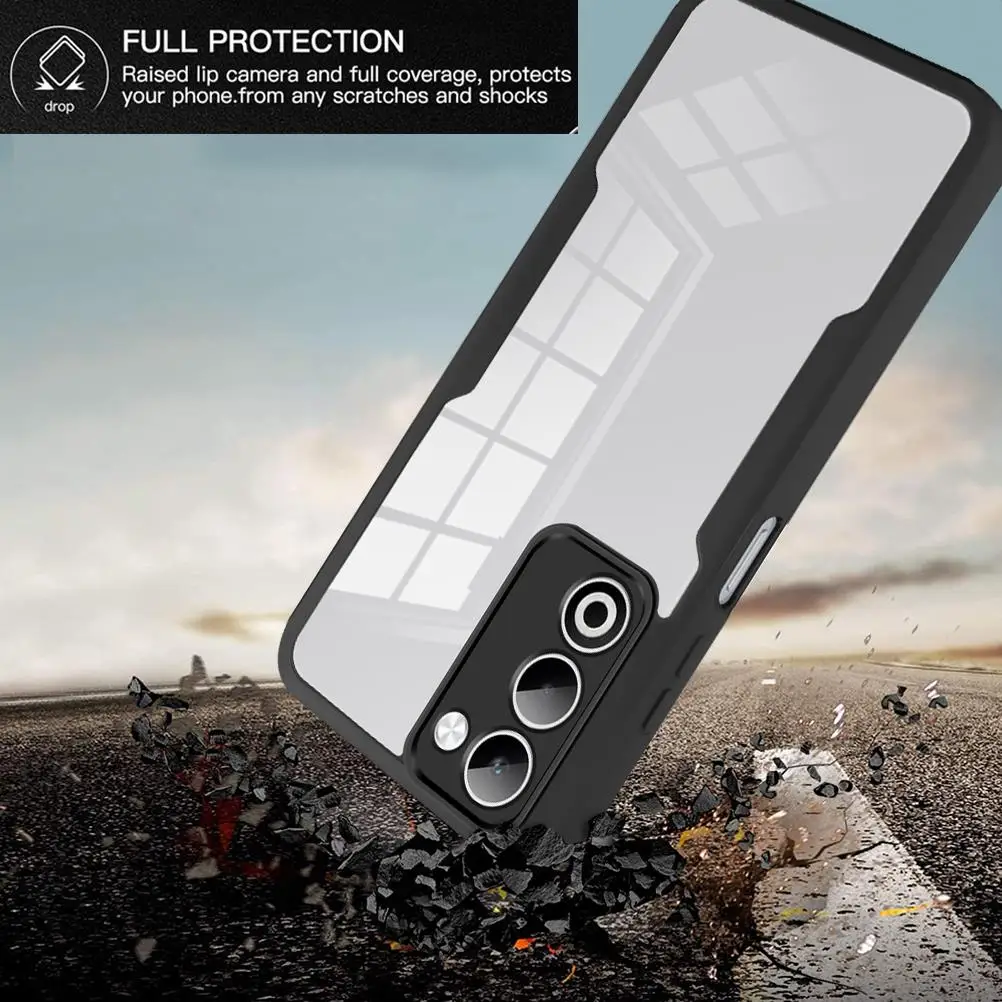 Clear 360 Full Wrap Case with Camera Lens and Screen Protection