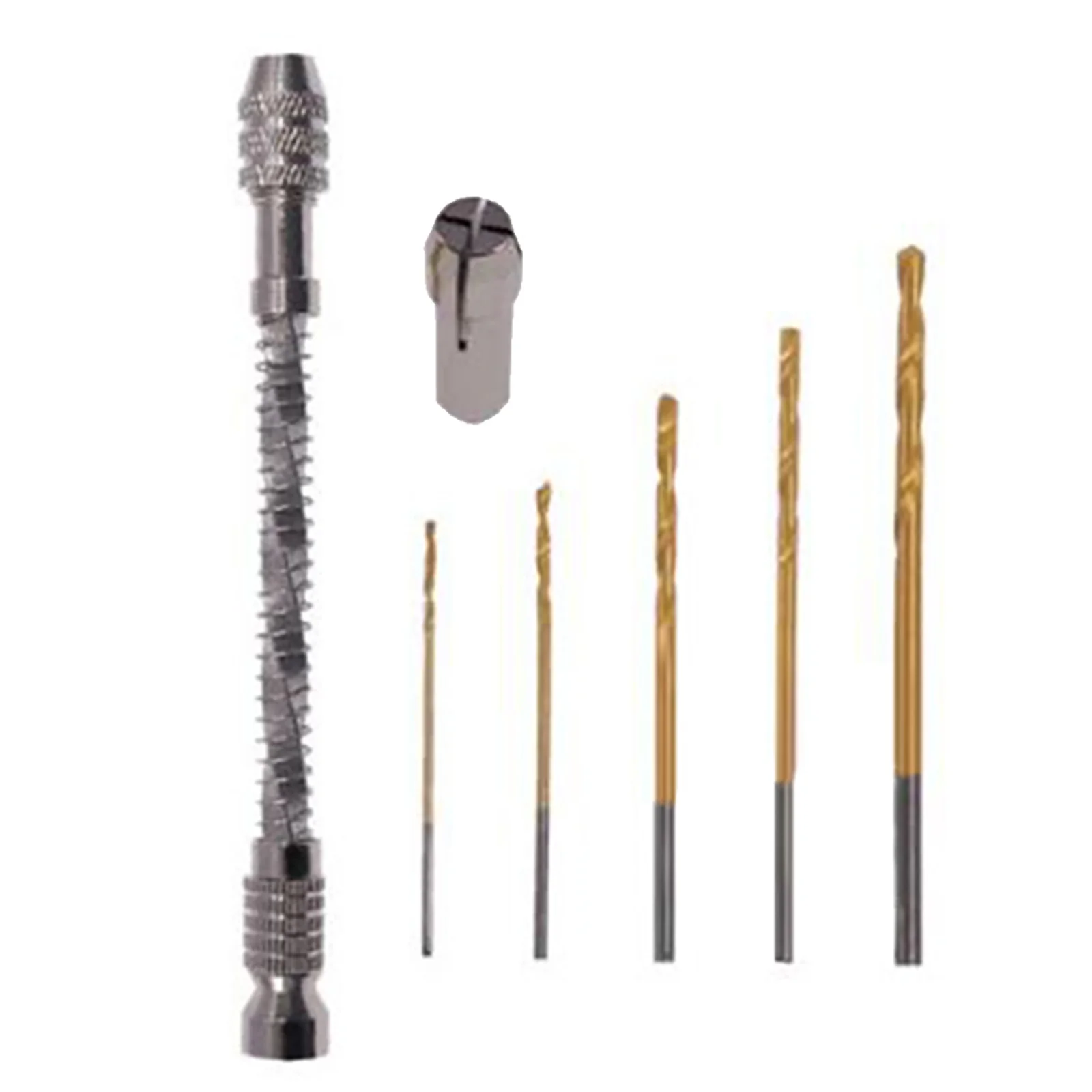 

1.2-2.0mm 0.3-0.8mm Semi-Automatic Hand Drill With 5pcs Drill Bit Set For Wood Plastic Walnut Rubber Drilling Power Tools