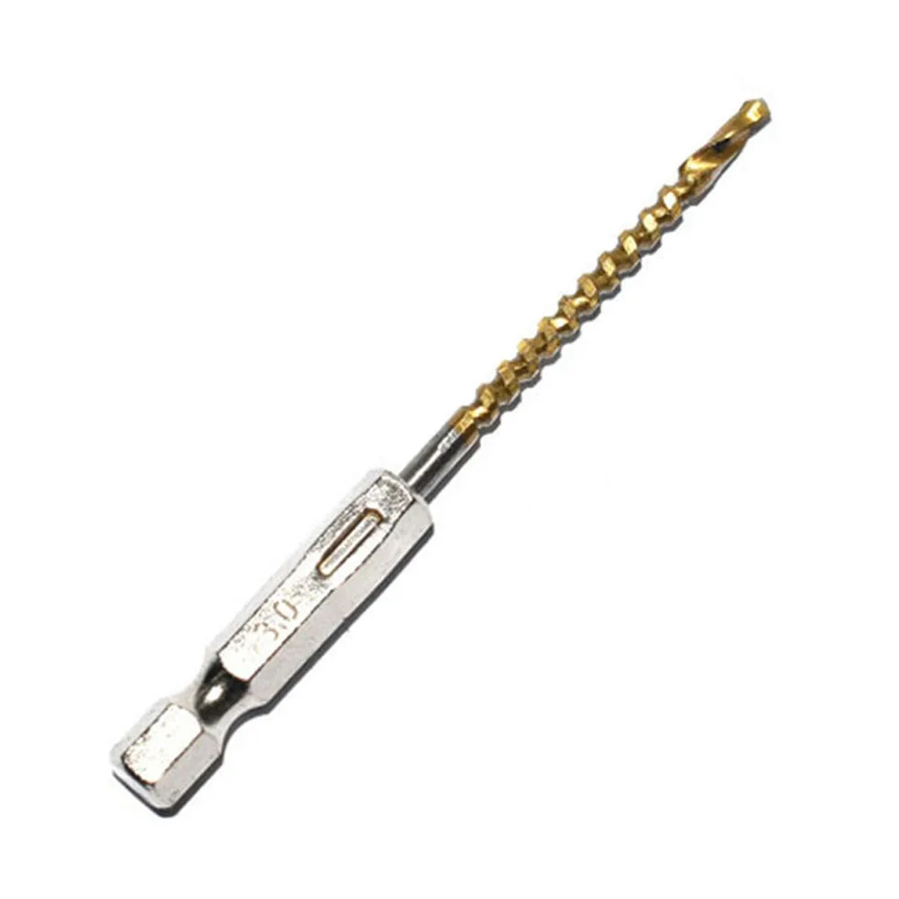 

Durable Hss Drill Bits Hex Shank Metal Titanium Auger Punch Tools High Speed Steel Material Wide Application Range