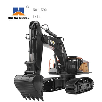 Huiner No-1592 1/14 Rc koparka gąsienicowa Alloy 2.4ghz sterowany radiowo samochód 22 kanałowy urządzenie inżynieryjne zabawki dla chłopca prezent urodzinowy