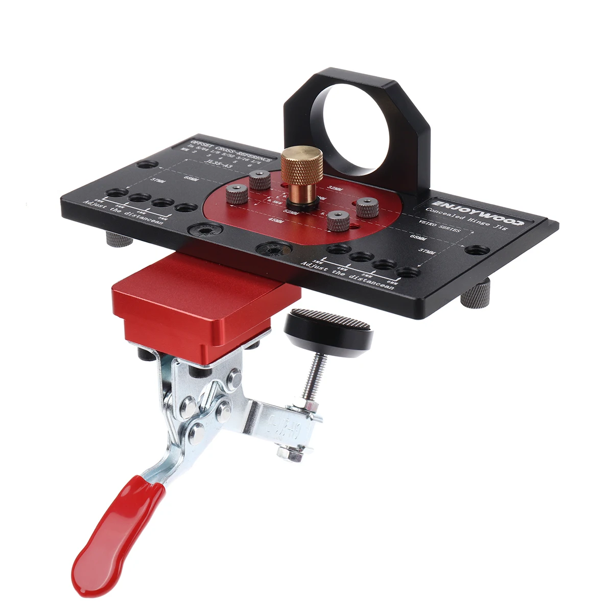 Aluminum Alloy Concealed Hinge Jig Tool for Woodworking