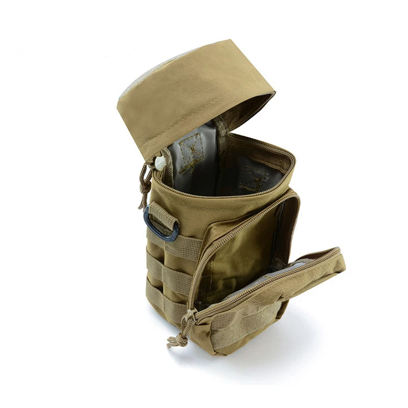 Outdoor Sports Water Bottle Bag Tactical Multifunction Bottle Pouch Camping Hiking Hunting Water Carrier
