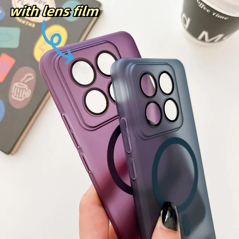 Transparent Shockproof Case with Lens Protection and Magnetic Magsafe Compatibility