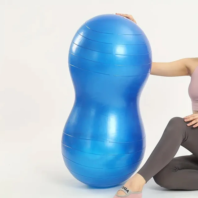 90*45cm Anti-Burst Peanut Yoga Ball for Home Exercise Fitness Equipment Sports Gym Yoga Pilates Trainning with Pump 4