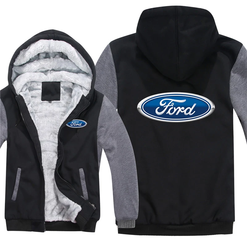 Ford Performance Hoodies Men Fashion Coat Winter Warm Fleece Ford Performance Sweatshirts Jacket Pullover 6
