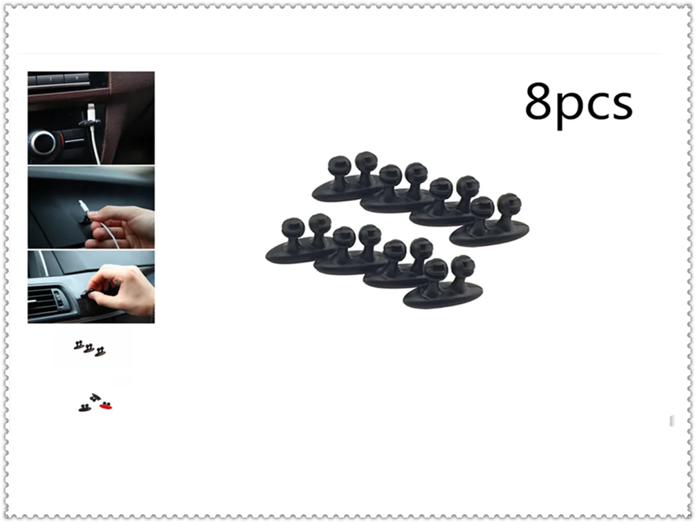 8Pcs Car Interior Accessories Usb Charger Headset Data Cable Fixed For Volkswagen Vw New Beetle Passat B6 Tuhuan 1.4T Touareg2