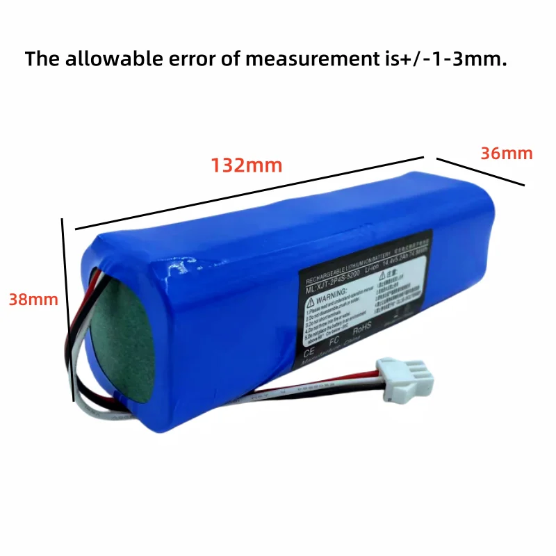 for Xiaomi Lydsto R1 rechargeable lithium-ion battery, robot vacuum cleaner,viomi s9,battery pack, genuine 12800mAh-5200mAh 2