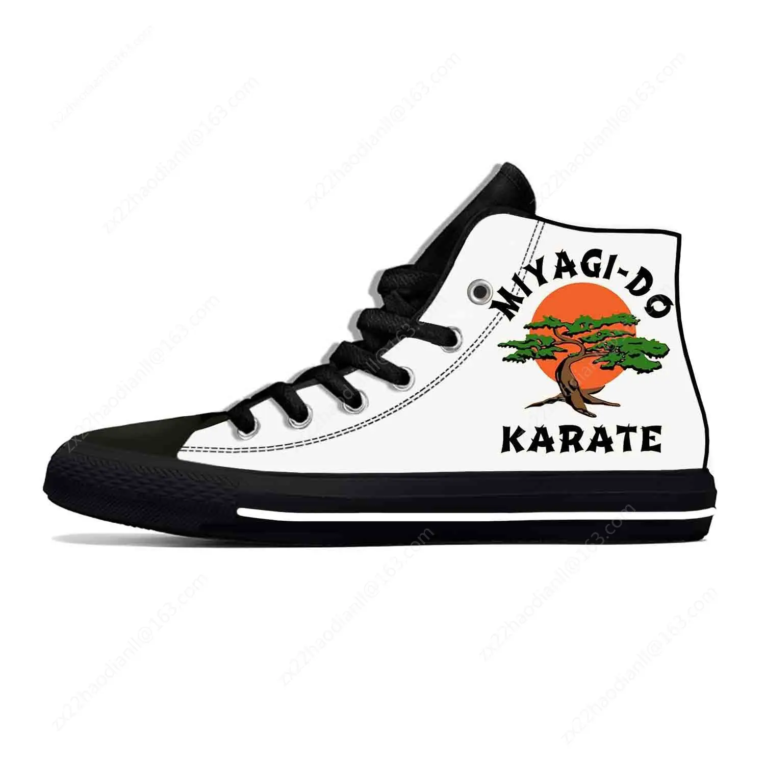 Kai Miyagi Do Karate Japanese Kung Fu Cobra Funny Casual Cloth Shoes High Top Lightweight Breathable 3D Print Men Women Sneakers 4