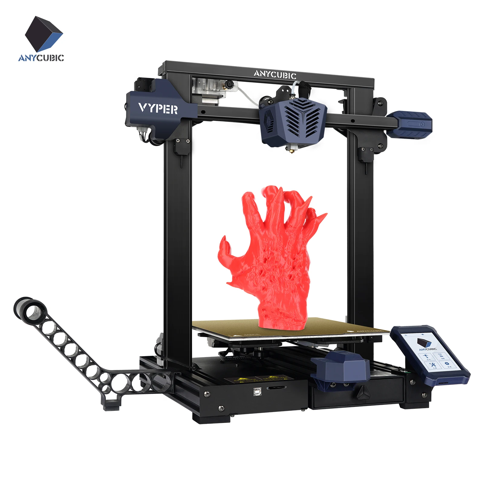 Anycubic vyper-3dプリンターキット,fdm  245x245x260mm,印刷サイズ,タッチスクリーン,磁気プラットフォーム,自動レベリング,印刷再開