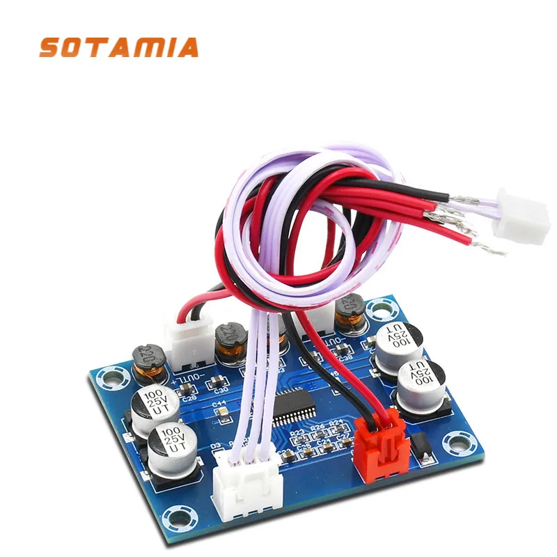 

SOTAMIA аудио Плата усилителя 30Wx2 двухканальный цифровой Мощность усилитель домашний аудио усилитель DC12-24V Главная звуковой театр "сделай сам"