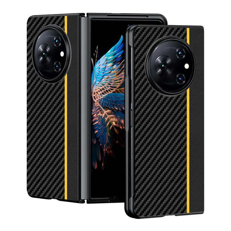 Luxury Carbon Fiber Case with Kevlar Pattern - Anti-Knock Business Cover