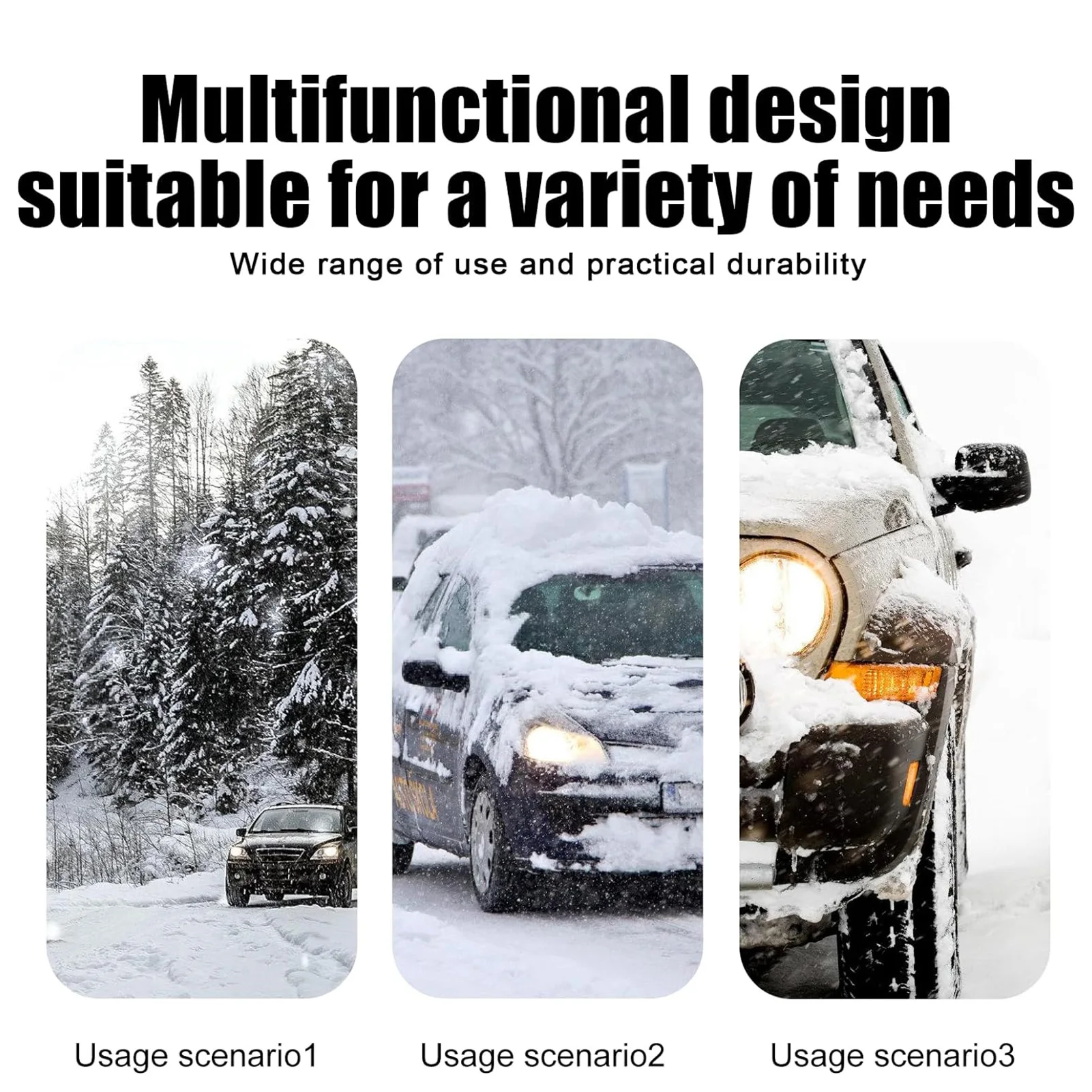 Ice Scraper for Car Windshield Frost Removal Winter Auto Windows/Doors Defroster Car Snow Shovel Cleaning Scraping Removal Tool