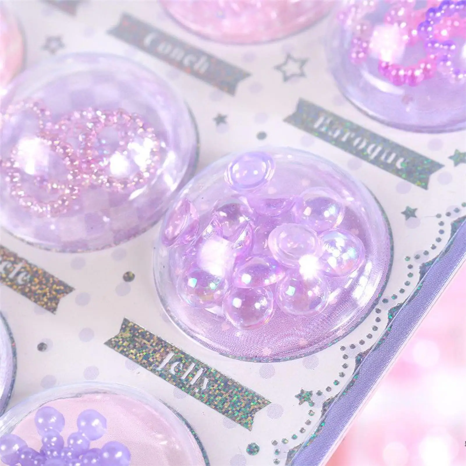 1PC 3D 캡슐 접착제 릴리프 카와이 스티커 DIY 일기 휴대 전화 카메라 장식 귀여운 스티커 편지지 학교 스티커