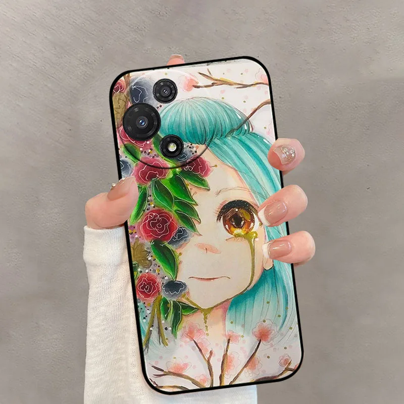 Butterfly Flowers Silicone Phone Case - Soft TPU Protective Cover