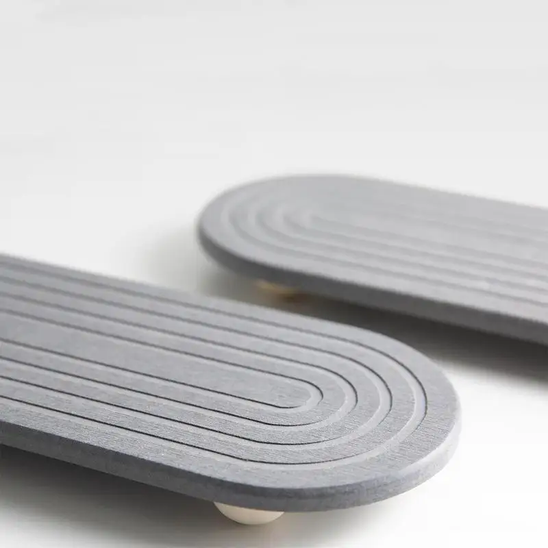 Water Absorbing Stone Counter Tray Quick Drying Neat Diatomaceous Earth Sink Tray Coasters Kitchen Sponge Hand Soap Holder 3