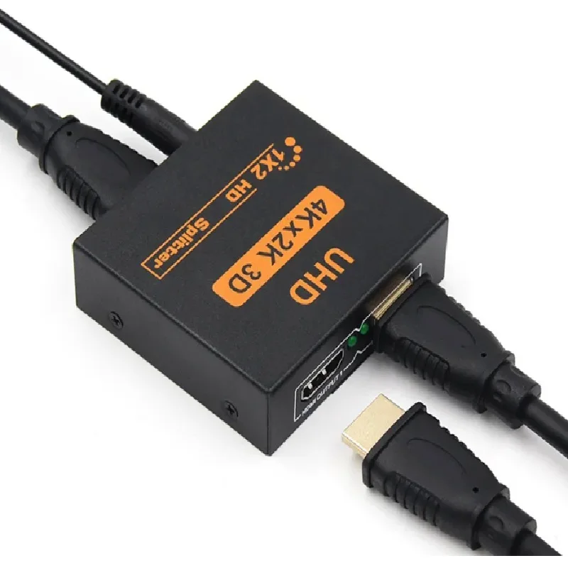 Divisor Compatível com Hdmi para Hdtv Dvd Ps3 Xbox em Saídas 4k 1x2 1x2 4k Uhd 3d Split - Imagem 3