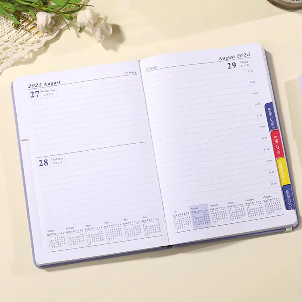 나선형 월별 플래너 노트북, 저널링 사무실용 두꺼운 종이 포함, 효율적 없음