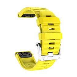 Enhanced Silicone Wrist Strap with Official Screw Buckle - 22mm Smart Band - 22mm  epix gen 2 (Yellow)