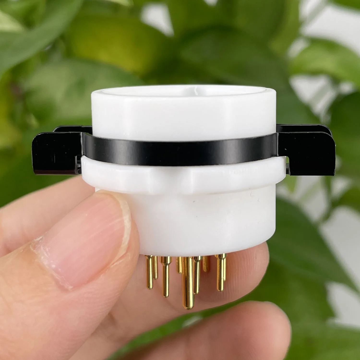 1PC EIZZ 8pin Tube Socket ECC40 Valve Base Power Lamp Jack For Audio Amplifier Hifi ECC40 EF40 EF42 Vintage Tube