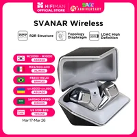 HIFIMAN SVANAR Wireless Bluetooth In-Ear Hi-Fi Earphones, Hymalaya DAC, Topology Diaphragm, IPX5 Water/Sweat Resistant& ANC 1